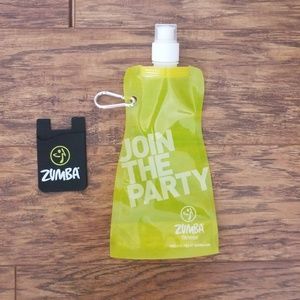 Zumba adhesive card holder & water pouch